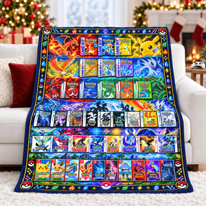 Creature Card Blanket - Personalized Gifts 09naqn071026