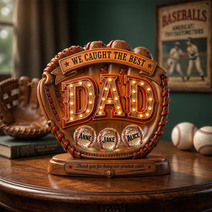 Great Baseball Dad Acrylic Plaque - Personalized Gifts For Dads 01PADH250426-Homacus