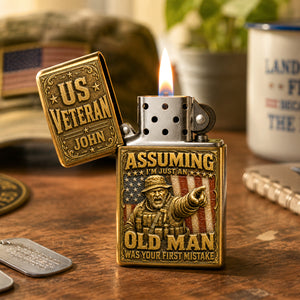 Old Man Lighter - Personalized Gifts For Veterans 04padh060726