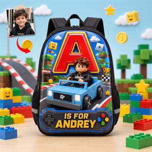 Racing To Back To School Day Shool Bag - Custom Photo Gifts For Kids 05qhdh080726