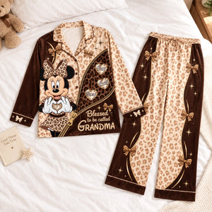 Granma Leopard Pajama Set - Personalized Gifts For Grandma 01padh070926