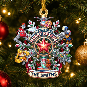 Adorable Puppy Squad Christmas Ornament - Personalized Christmas Gifts 02HADH280826