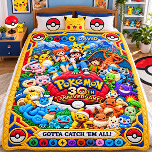 30th Anniversary Whimsical Creature Catcher Blanket - Personalized Gifts For Christmas Blanket 02OHTN011026