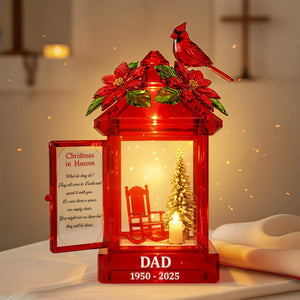 Personalized Cardinal Memorial Acrylic Light Box – Heaven Christmas Gifts 03tomg051125