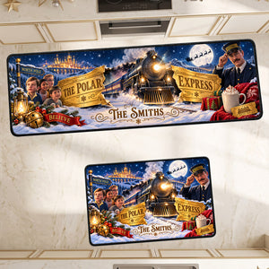 Magical Holiday Train Runner Rug - Personalized Gift For Christmas 02HATA280926