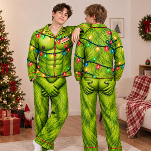 Mischievous Couple Pajama - Personalized Christmas Gifts For Couple 04hadh300926