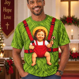 Fun Newborn Jesus Carrier 3D Shirt - Personalized Gifts For Christians 05qhqn160926