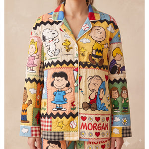 Lovely Characters Pajama Set - Personalized Gifts 01palu310726
