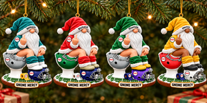 Badass Gnome Acrylic Ornament, Personalized Gifts For Sport Lovers 04qhqn201026
