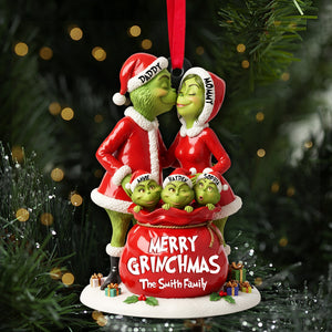 Festive Family Love Ornament - Personalized Christmas Gift 02NALU150925