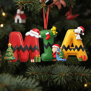 Adorable Pup Alphabet Christmas Ornament - Personalized Christmas Gifts 01PATA220926