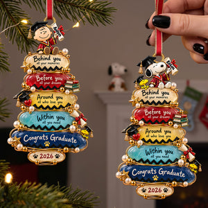Cute Graduation Cartoon Character Christmas Ornament - Personalized Gifts For Graduates 03pata250926
