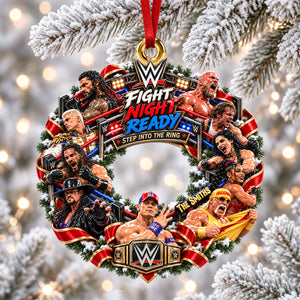 Step Into The Ring Ornament - Personalized Gifts For Fighting Show Lovers 02QHDH290926