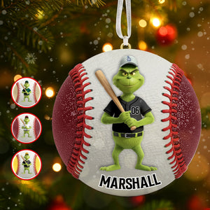 Softball Green Monster Ornament - Personalized Gifts For Christmas 01ohmg041025