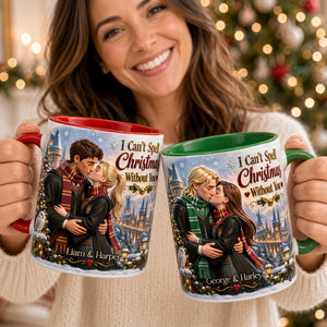 Enchanted Christmas Couple Accent Mug - Personalized Gifts For Couples 02HUDT051026