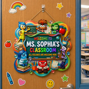 Feelings Welcome Classroom Acrylic Sign - Personalized Gifts For Teacher 06tydh220726