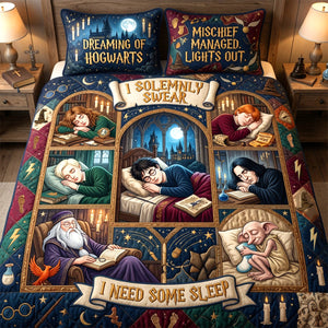 Fantasy Wizard Quilt Bed Set - Personalized Gifts For Fantasy Lovers 01tytn100726