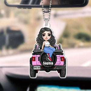 Cute Girl Personalized Keychain-Homacus