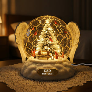 Personalized Cardinal Memorial Acrylic Light Box – Heaven Christmas Gifts 04tomg051125