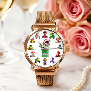 Racing Game Mesh Strap Quartz Watch Personalized Gifts For Fans 04TGPU180725