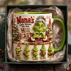 Grandma Holiday Christmas Coffee Mug - Personalized Gifts For Grandma 01nata081026