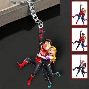 Hanging Together Couple Keychain - Personalized Gifts For Couple 05qhqn210726