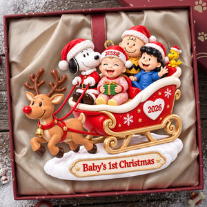 Baby’s First Christmas Sleigh Ornament - Personalized Gifts For Parents 05TYTA151026