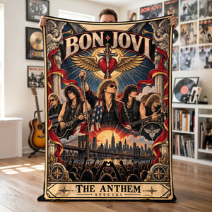 Bon Jovi Band Tarot Blanket - Personalized Gifts For Music Lovers 06hutn291026