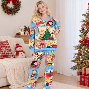 Nostalgic Cartoon Crew Pajamas - Personalized Gift For Christmas 05HADH201026