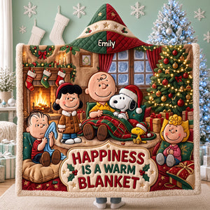 Warm Christmas Hood Blanket - Personalized Christmas Gifts 03pgdt241026