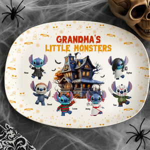 Horror Monsters Personalized Halloween Plate 02pgtn110825
