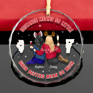 Personalized Gifts For Besties Christmas Ornament 02pgtn071024 - Ornament - GoDuckee