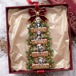 Spooky Family Christmas Ornament - Personalized Gifts For Family 02PATA230926