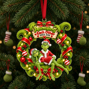 Annoying Each Other Christmas Ornament - Personalized Gifts For Couple 08ohlu300926