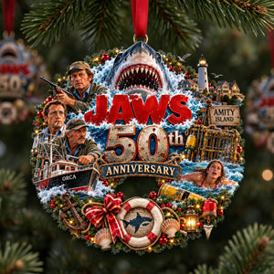 50th Anniversary Shark Ornament - Personalized Christmas Gifts 02ohlu300926