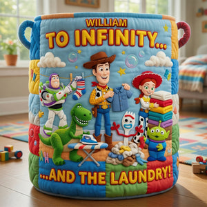 Lovely Characters Quilted Laundry Basket - Personalized Gifts 06tyqn300626-Homacus
