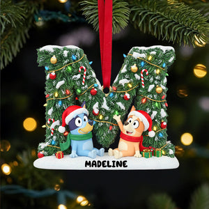 Custom Alphabet Letter Gifts Christmas Ornament 02natn021025