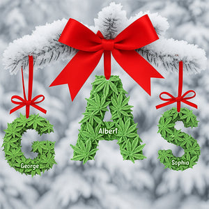Alphabet Letters Christmas Ornament – Personalized Gifts 02toqn040925