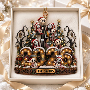 Spooky Family Christmas Ornament - Personalized Gifts For Family 01padt051026