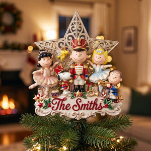 Merry Christmas Acrylic Christmas Tree Topper - Personalized Gifts For Family 05pgtn201026