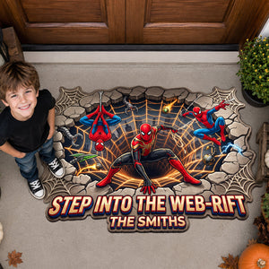 Step Into The Web Rift Doormat - Personalized Gifts For Family 04hadh040826