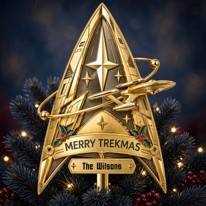 Deep Space Acrylic Christmas Tree Topper - Personalized Christmas Gifts 09HUDT021026