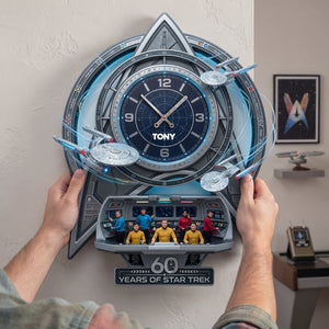 60 Years Of Cosmic Voyage Wall Clock - Personalized Gifts 06tylu180726