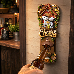 Love House Wall Hanging Bottle Opener - Personalized Gifts For Couple 02PADH210726