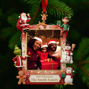Christmas Picture Frame Acrylic Ornament - Custom Photo Gifts For Family 01HYQN071125