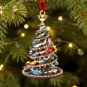 Personalized Gifts For Racing Cars Lovers Christmas Acrylic Ornament 03hytn090925-Homacus