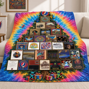 Grateful Dead Christmas Album Blanket - Personalized Gifts For Rock Lovers 02NATA071026