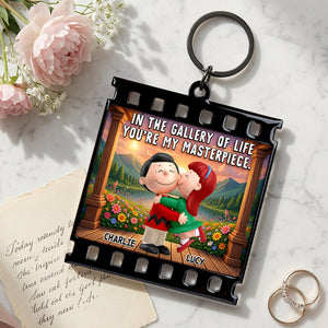 You Are My Masterpiece Keychain - Personalized Gifts For Couple 04todt270726