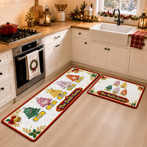 Christmas Family Runner Rug - Personalized Gifts For Family 02ohdh030926-Homacus