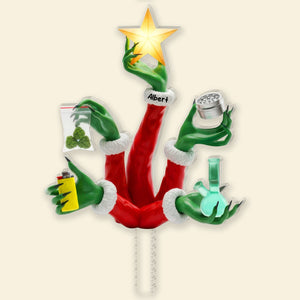 Funny Holiday Christmas Tree Topper - Personalized Gifts For Stoners 04toqn201125